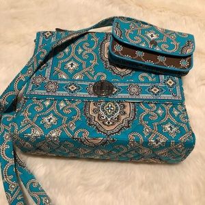 Vera Bradley Shoulder Bag with Small Wallet